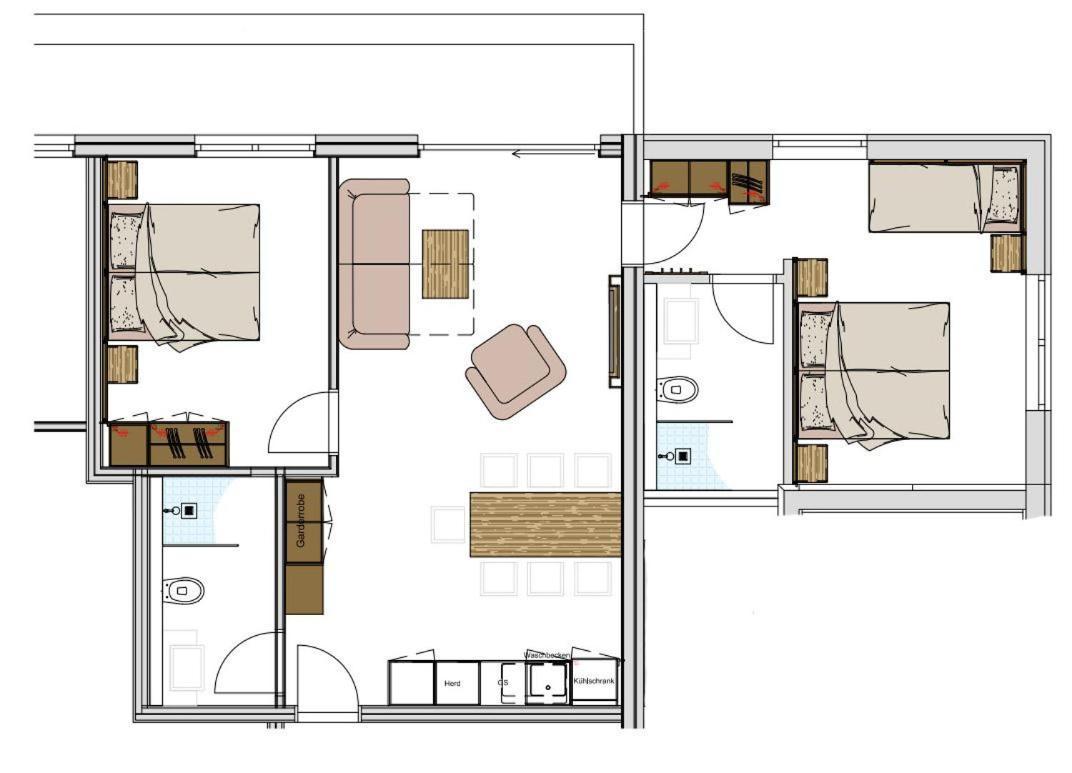 Appartement Pension Strolz Bichlbach Exterior foto